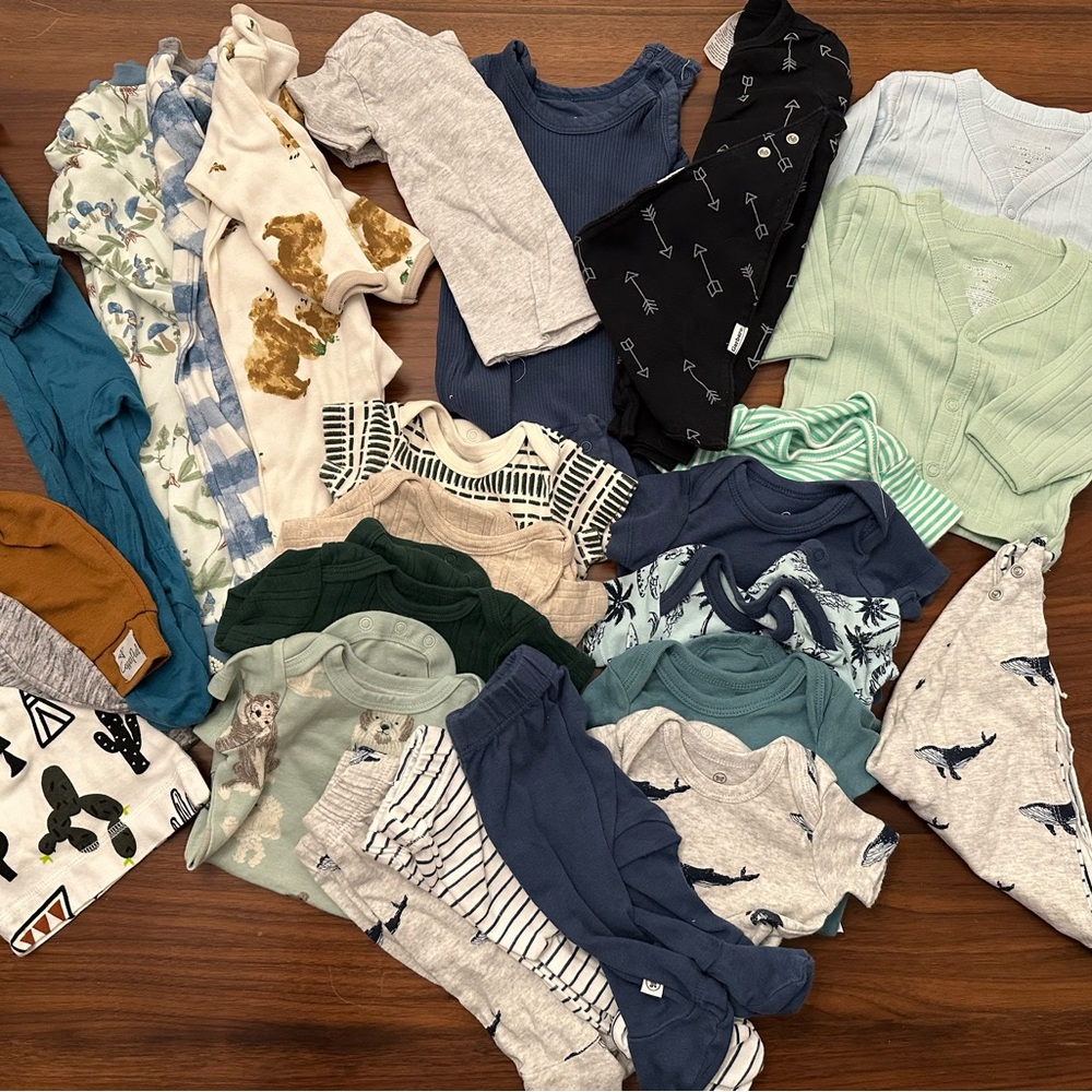 Organic Cotton Baby Clothing Bundle GUC